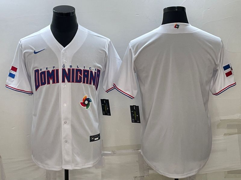 Men 2023 World Cub Blank White Nike MLB Jersey5->more jerseys->MLB Jersey
